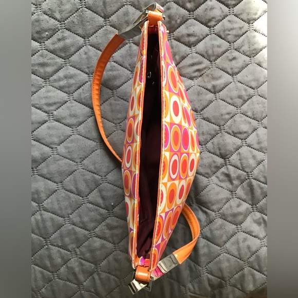 Mat & Nat of Montreal Vegan Leather Bag Orange Sofia - Picture 2 of 6